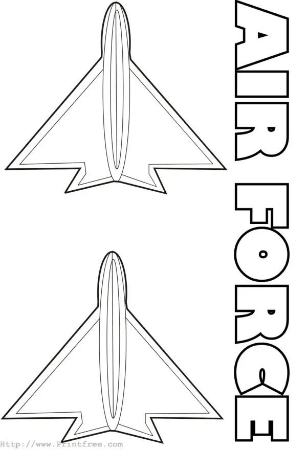air force planes coloring pages